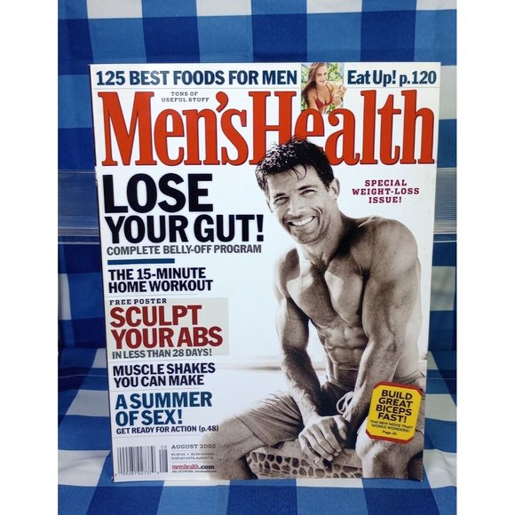 Vintage Men’s Health Magazine August 2002 - Gregg Avedon, Lance Armstrong - Picture 5 of 6